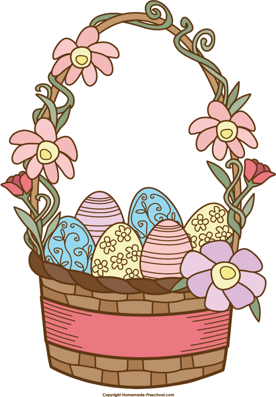 Click to Save Image - Easter Basket Clip Art