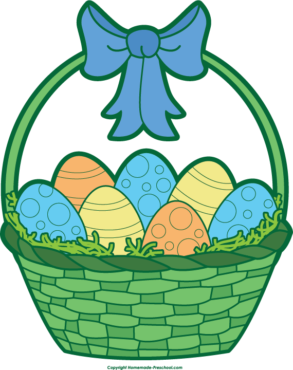 Click to Save Image. Easter B - Easter Basket Clipart