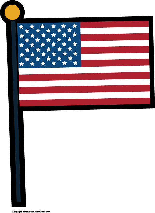 Click to Save Image - Free Clip Art American Flag