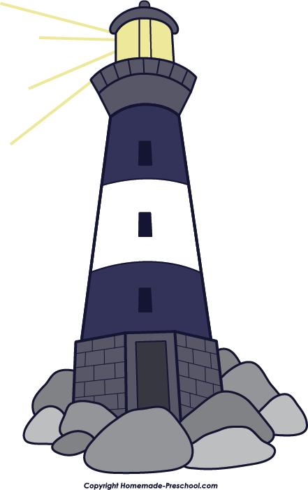 Christian lighthouse clipart
