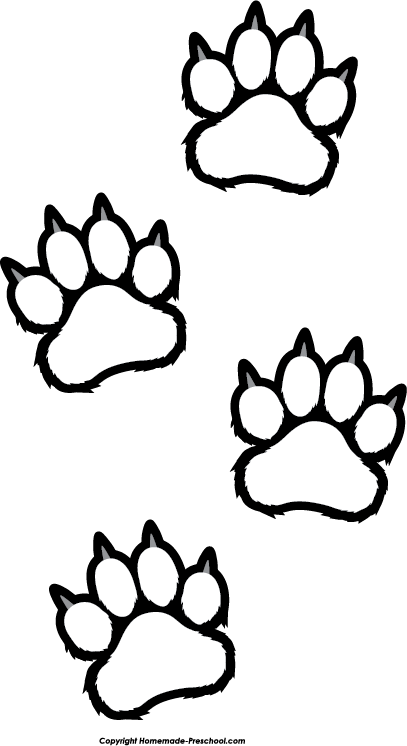 Click to Save Image - Tiger Paw Clipart