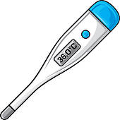 clinical thermometer; weather - Clip Art Thermometer