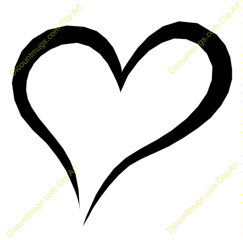 Small Heart Outline Clipart #