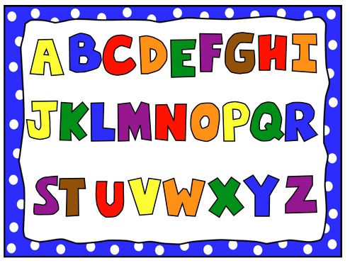 Boy Alphabet Clipart Vectors 