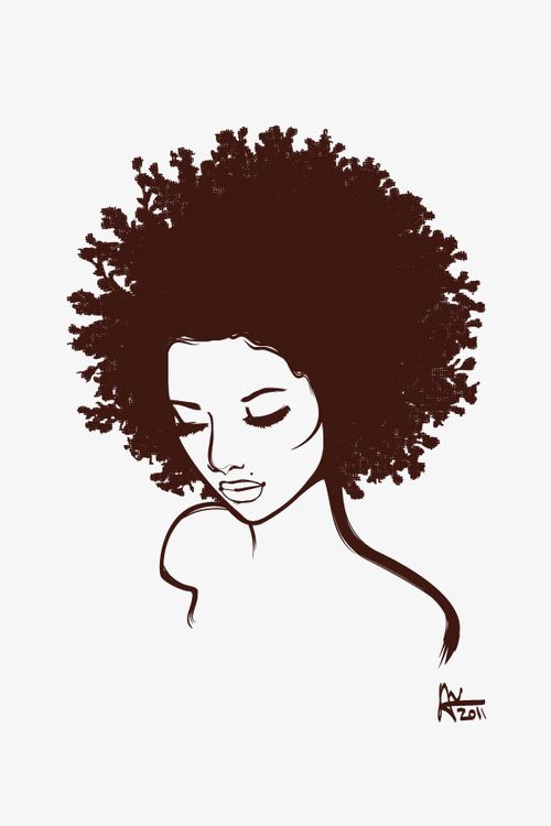 Clip art and Amor . - Natural Hair Clipart
