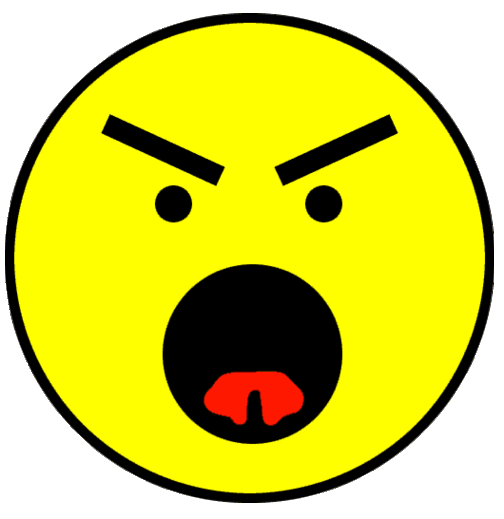 Angry Player Smiley Face - .