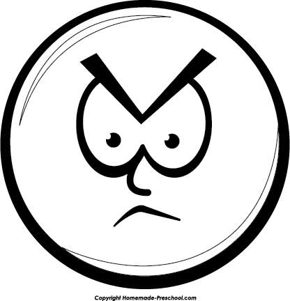 Angry Face Symbol Clip Art At