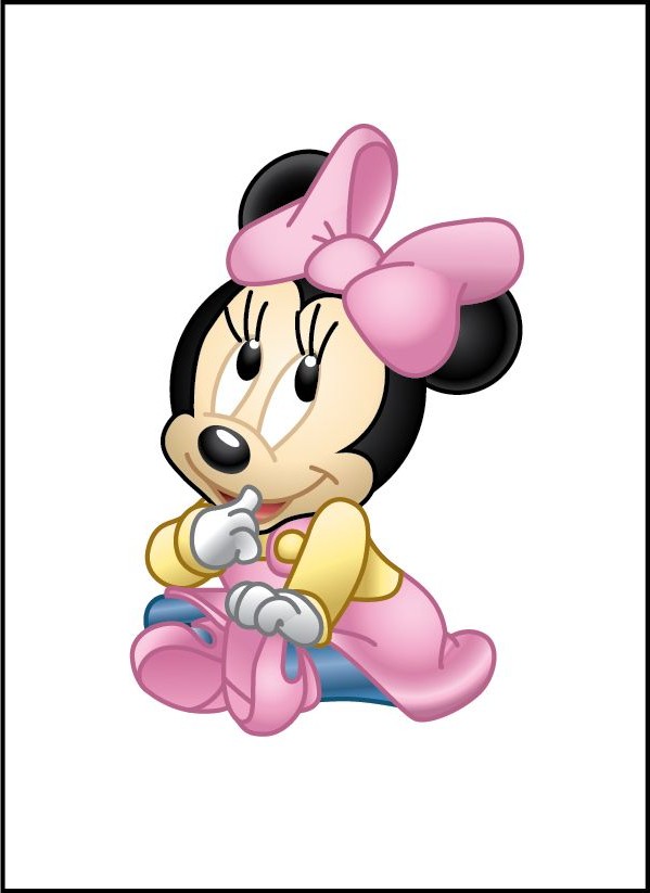 Clip Art Baby Minnie Mouse - Baby Minnie Mouse Clip Art
