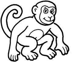 Clip art black and white . coloring pages | ANIMAL .
