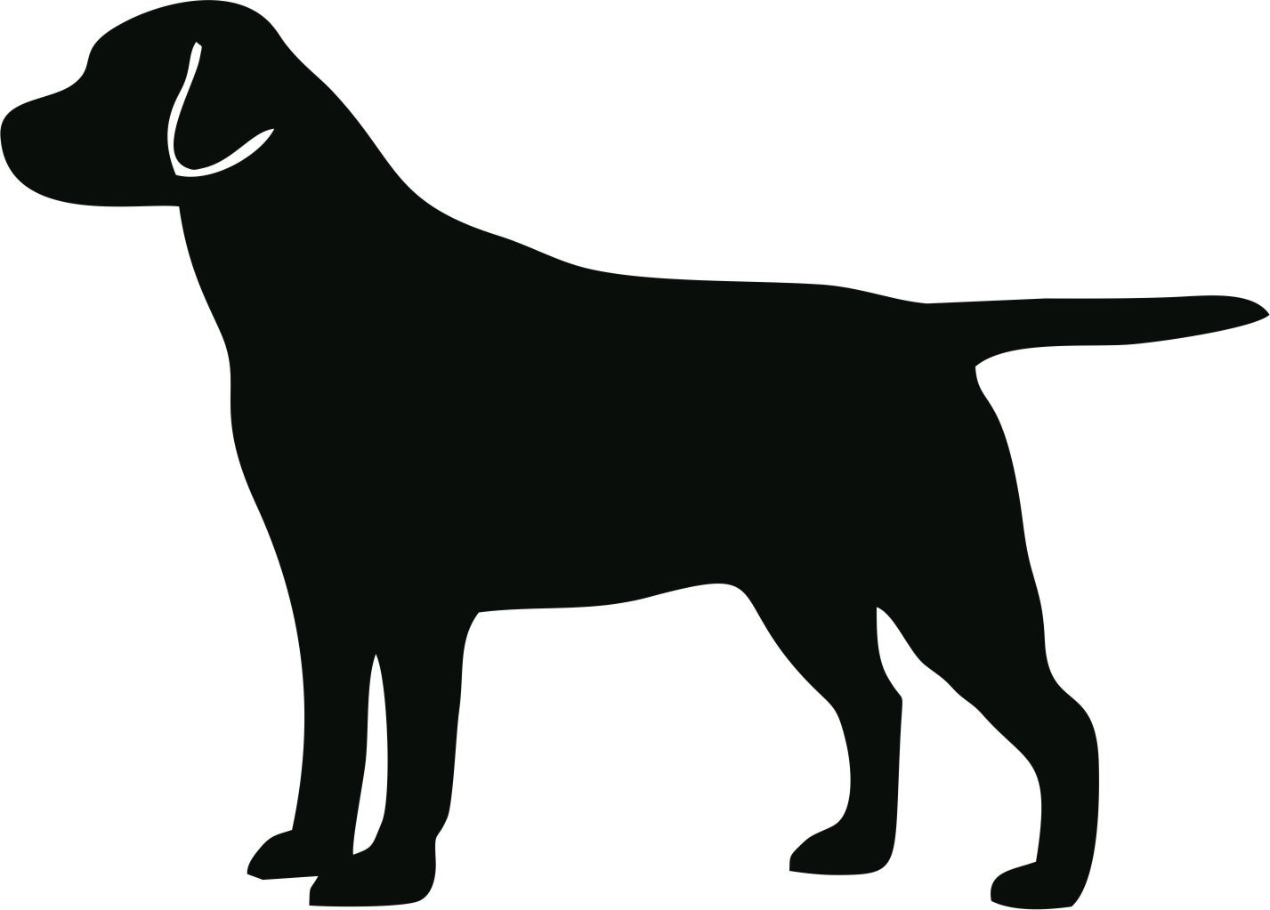 Clip Art Black Labrador . - Labrador Retriever Clip Art