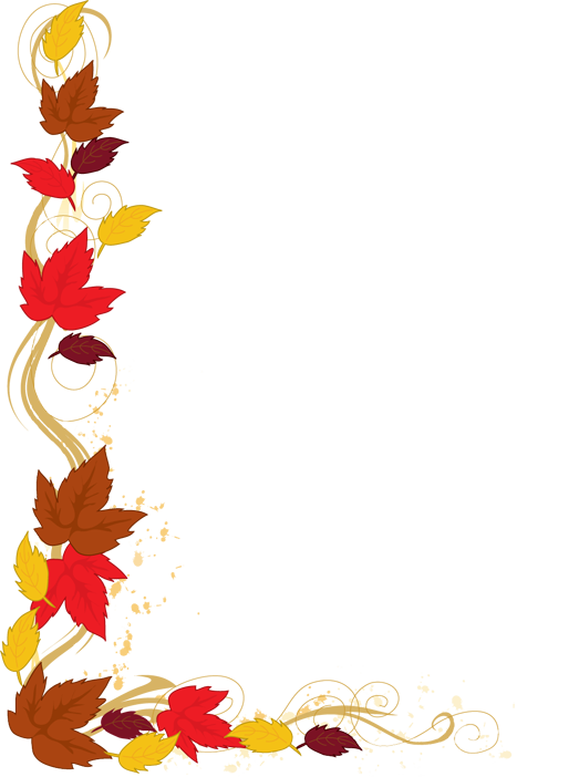 Clip Art Borders Autumn Leave - Free Fall Clipart