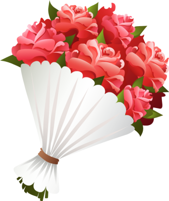 Clip Art Bouquet Of Flowers . - Flower Bouquet Clip Art
