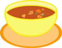 Clip Art Bowl Of Vegetable So - Bowl Of Soup Clipart