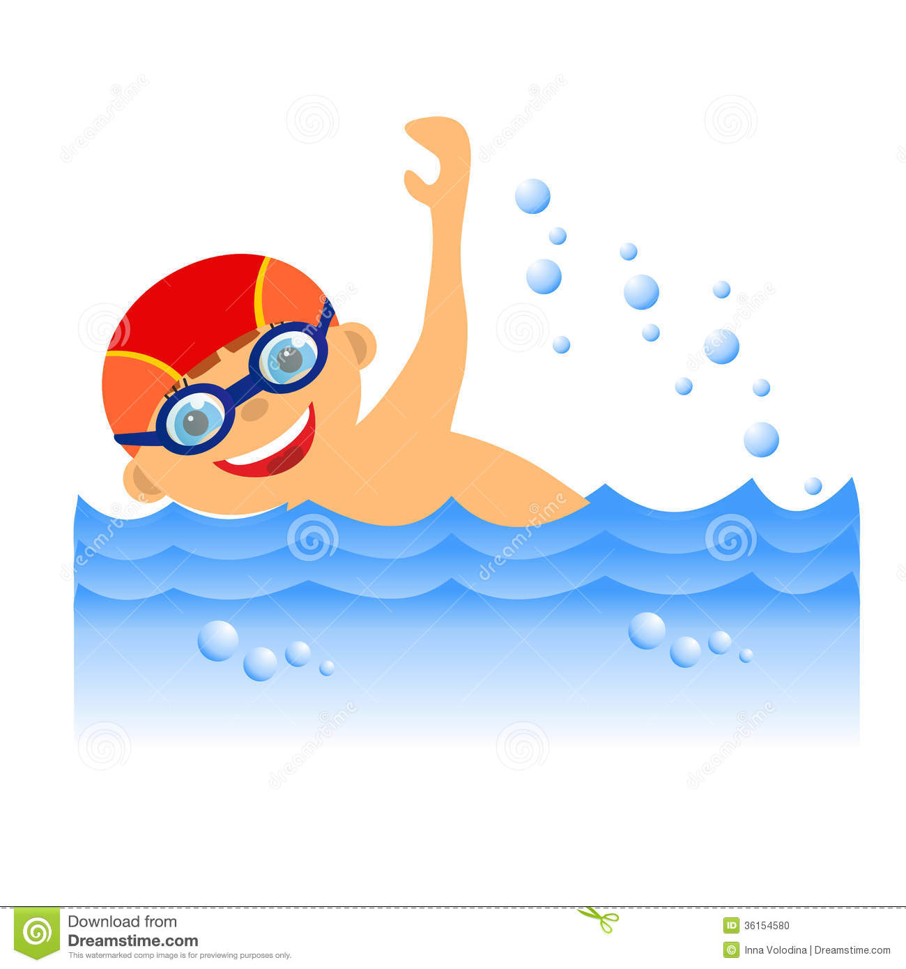 Boy Swimmer Free Clipart