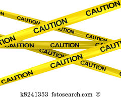 Clip Art. caution ribbons