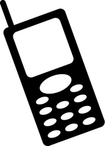 Cell Phone Clip Art Straight 