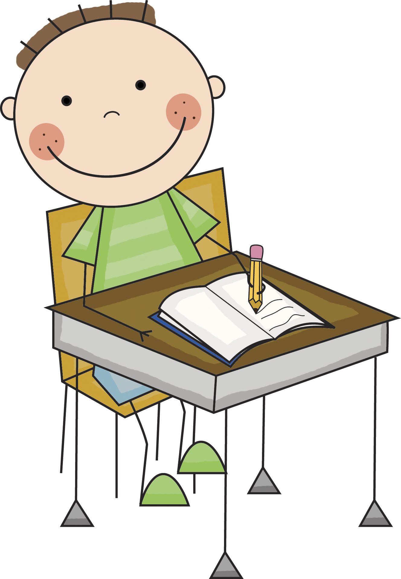 student writing clipart