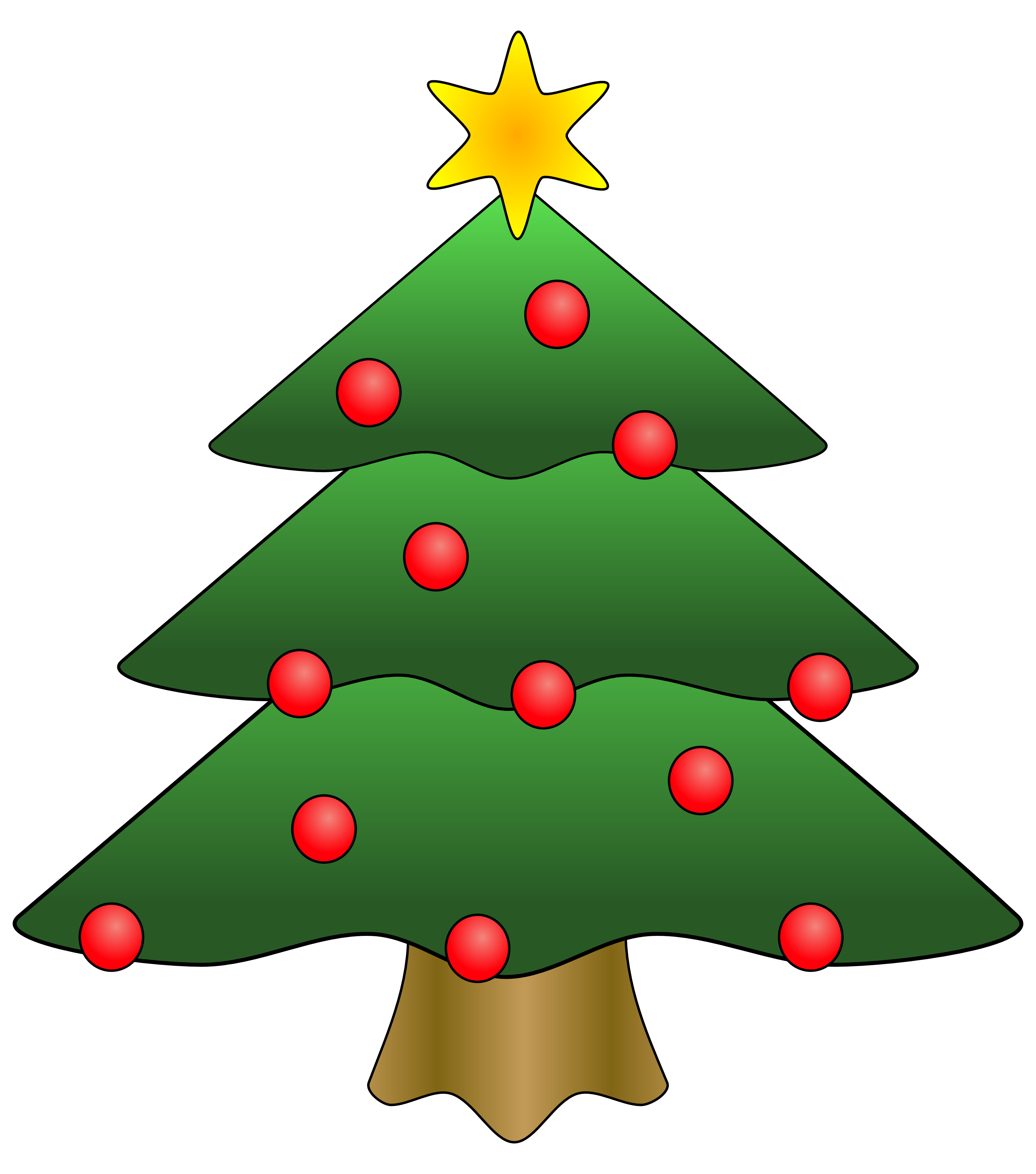 Clip Art Christmas Tree | Clipart library - Free Clipart Images