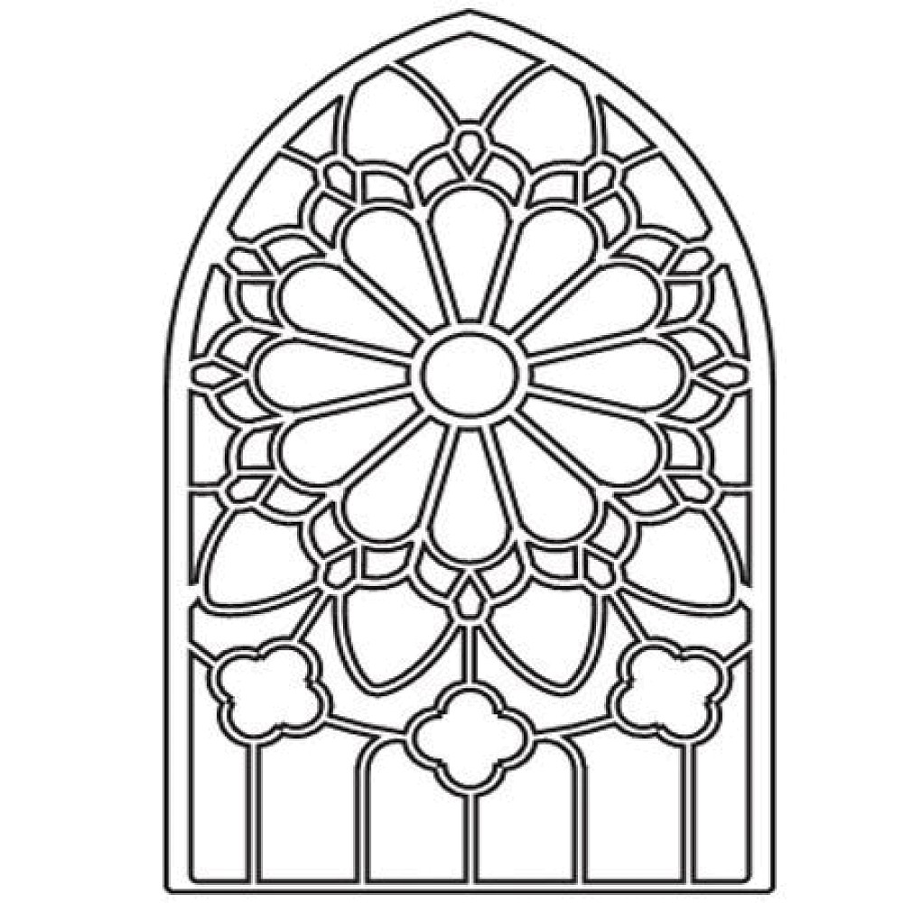 Clip Art Church Window Stained Glass Patterns