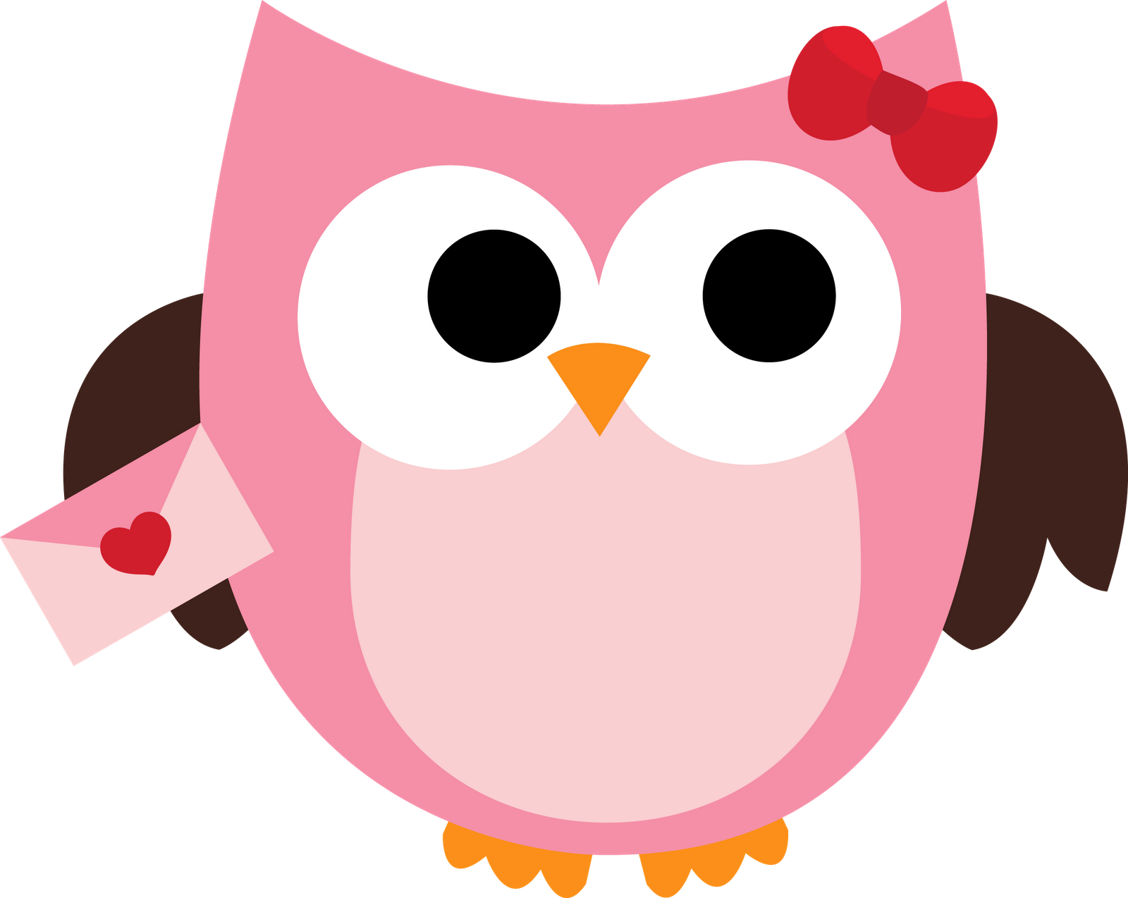 Owl with a Big Valentine Hear