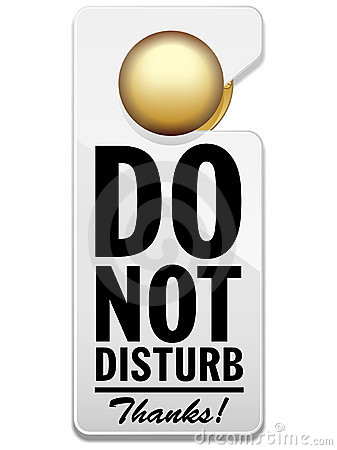Clip Art Do Not Disturb. Free stock image, Just married .