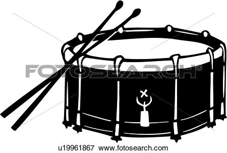 Clip Art - , drum, instrument, music, musical, snare, . Fotosearch