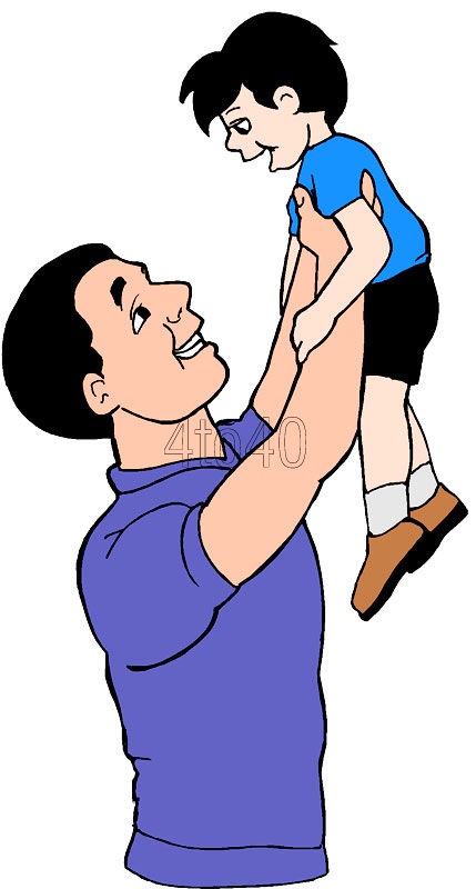 Clip Art Father And Son .