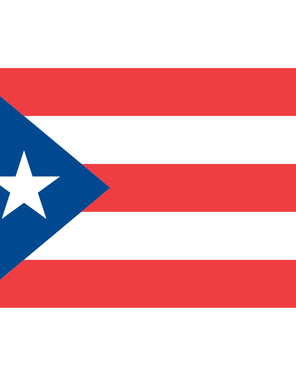 Clip Art: Flag of Puerto Rico .
