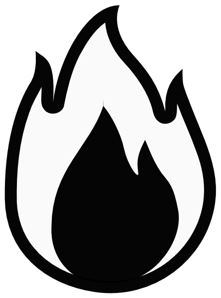 Clip Art Flame Clip Art fire flames clipart black and white panda free clipart