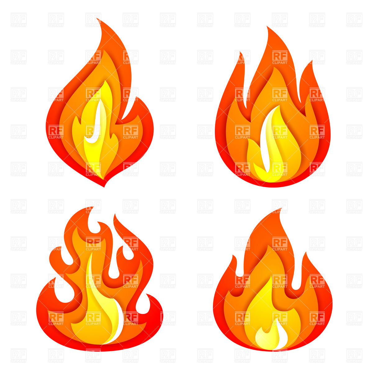 black and white fire clipart