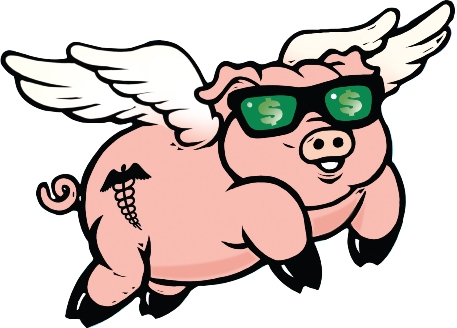 free flying pig clipart | Fly