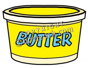 Clip Art: Food Containers: . - Butter Clipart