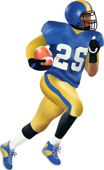 Clip art football player free clipart images image
