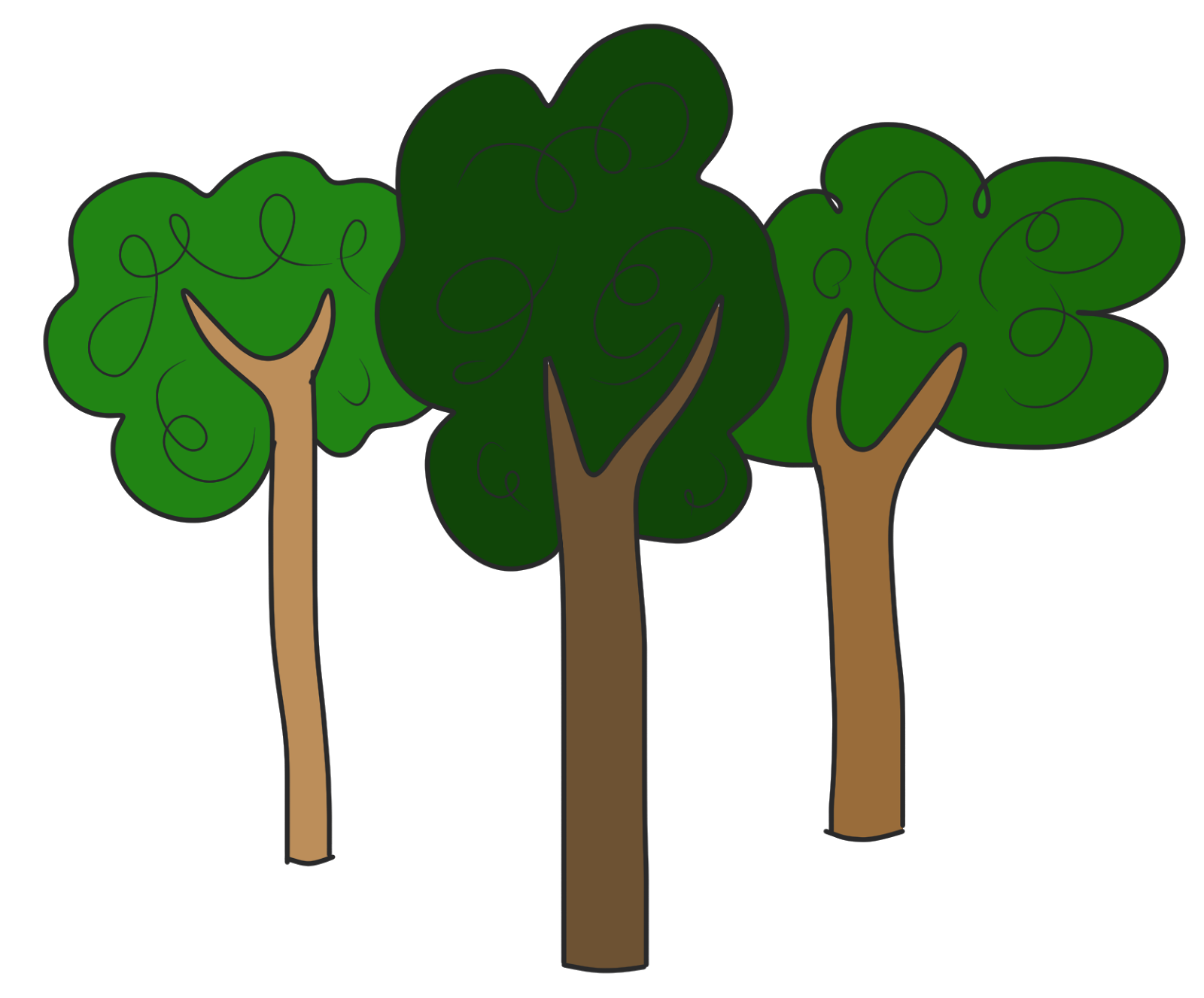 ... Clip art for trees ... - Clipart Of Trees