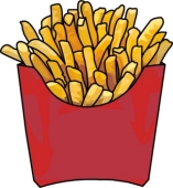French Fry Clipart Free. vect