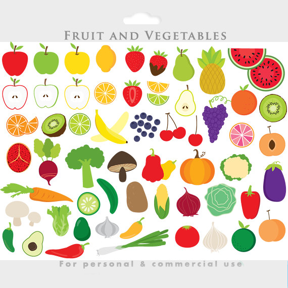 Clip Art Fruits And Vegetables Clipart fruits n vegetables clipart clipartall