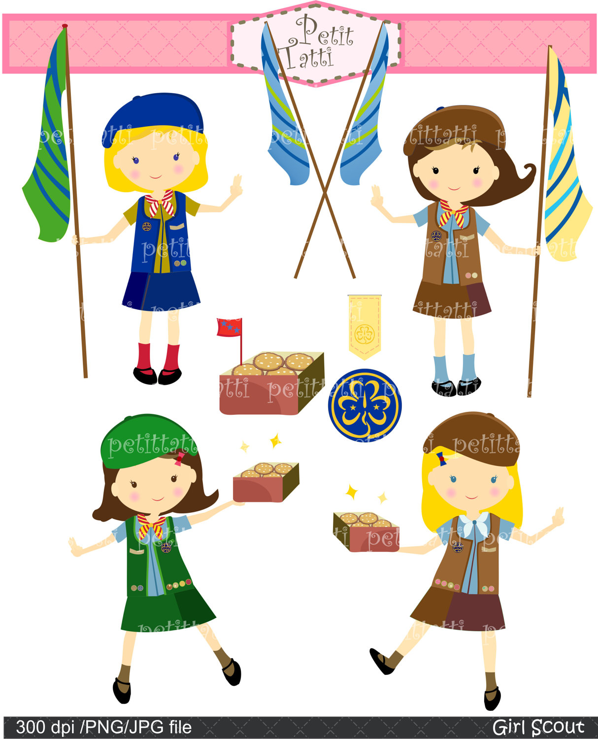 Clip Art Girl Scouts Clipart  - Free Girl Scout Clip Art
