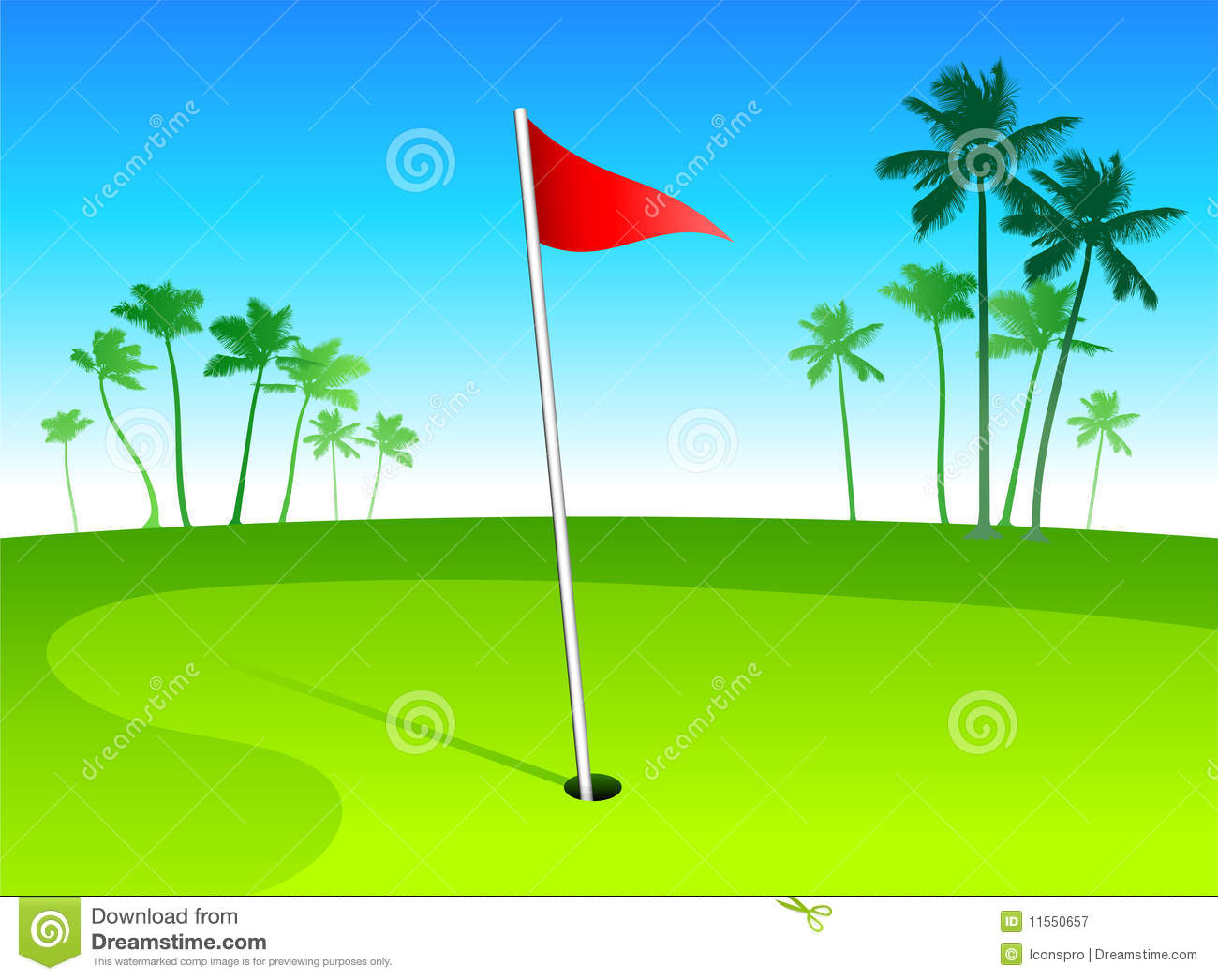 Golf Course Vector