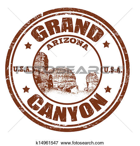 Clip Art - Grand Canyon stamp. Fotosearch - Search Clipart, Illustration Posters, Drawings