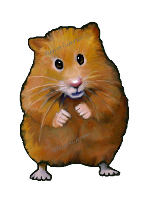 Clip Art Hand Drawn Hamster P - Hamster Clipart