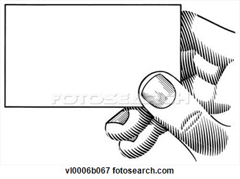 Clip Art Hand Holding Busines - Clipart For Business Cards