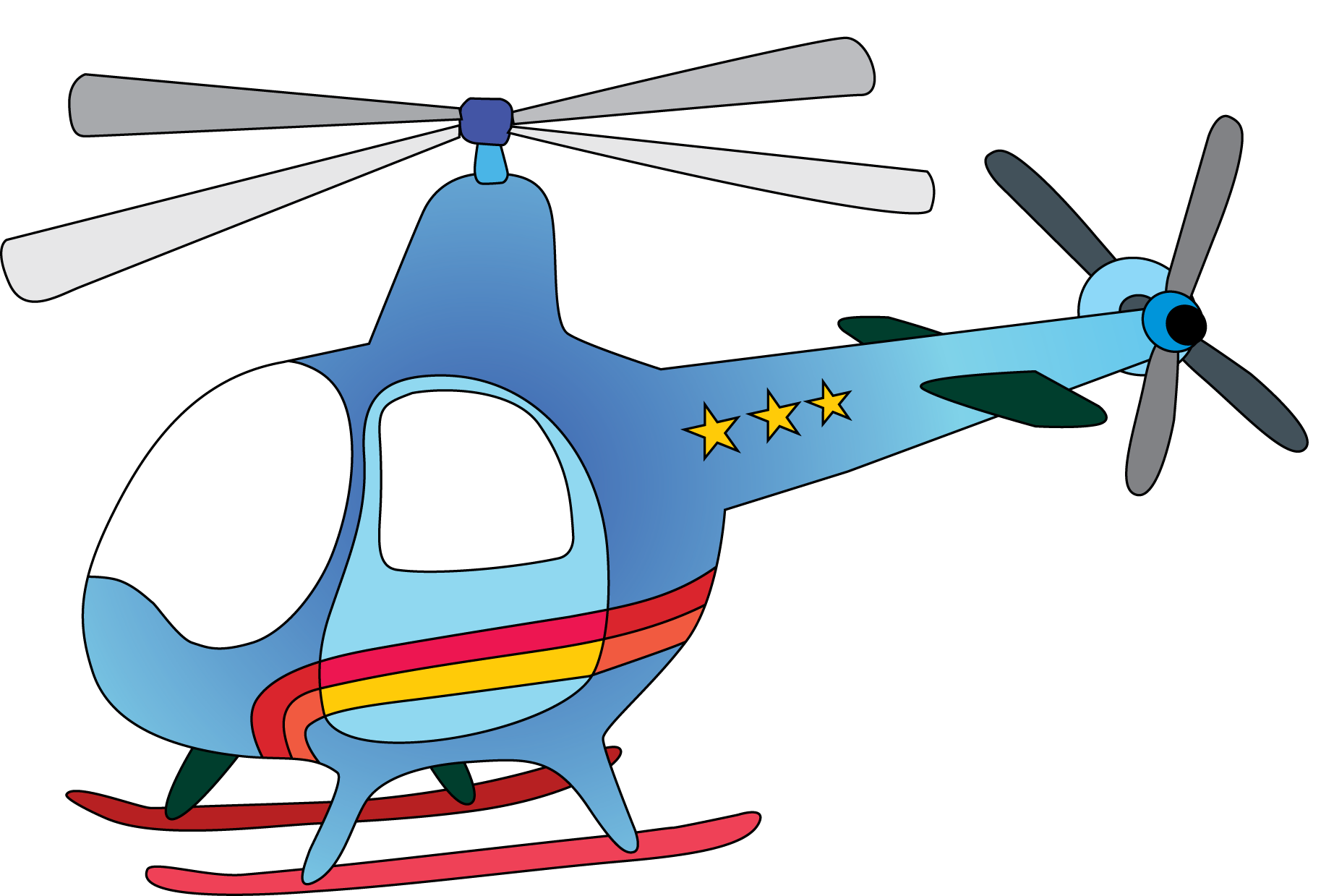 Clip Art Helicopter - Clipart Helicopter