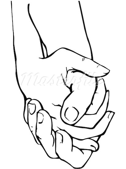 (RF) Holding Hands Clipart .