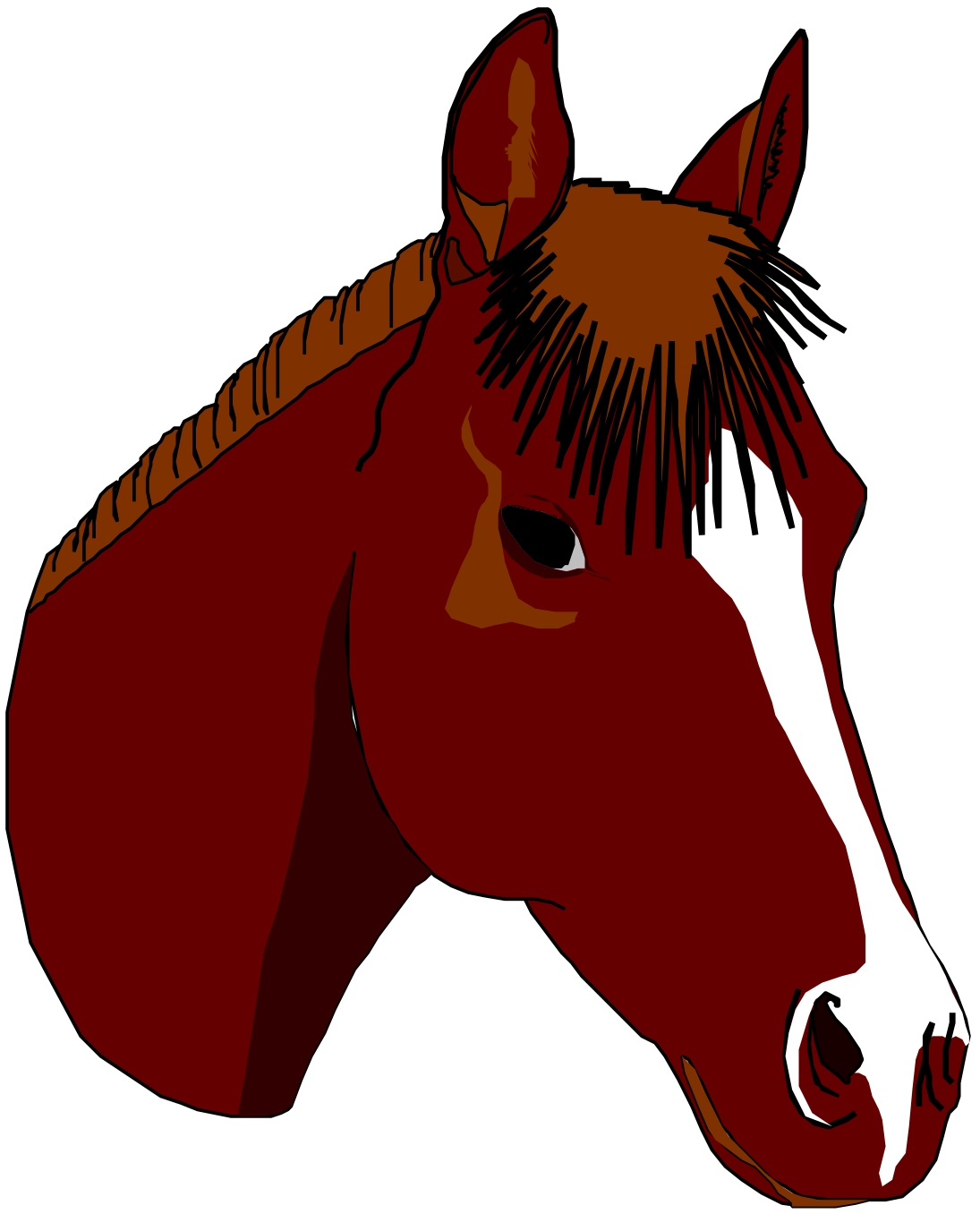 Clip art horse head clipartall