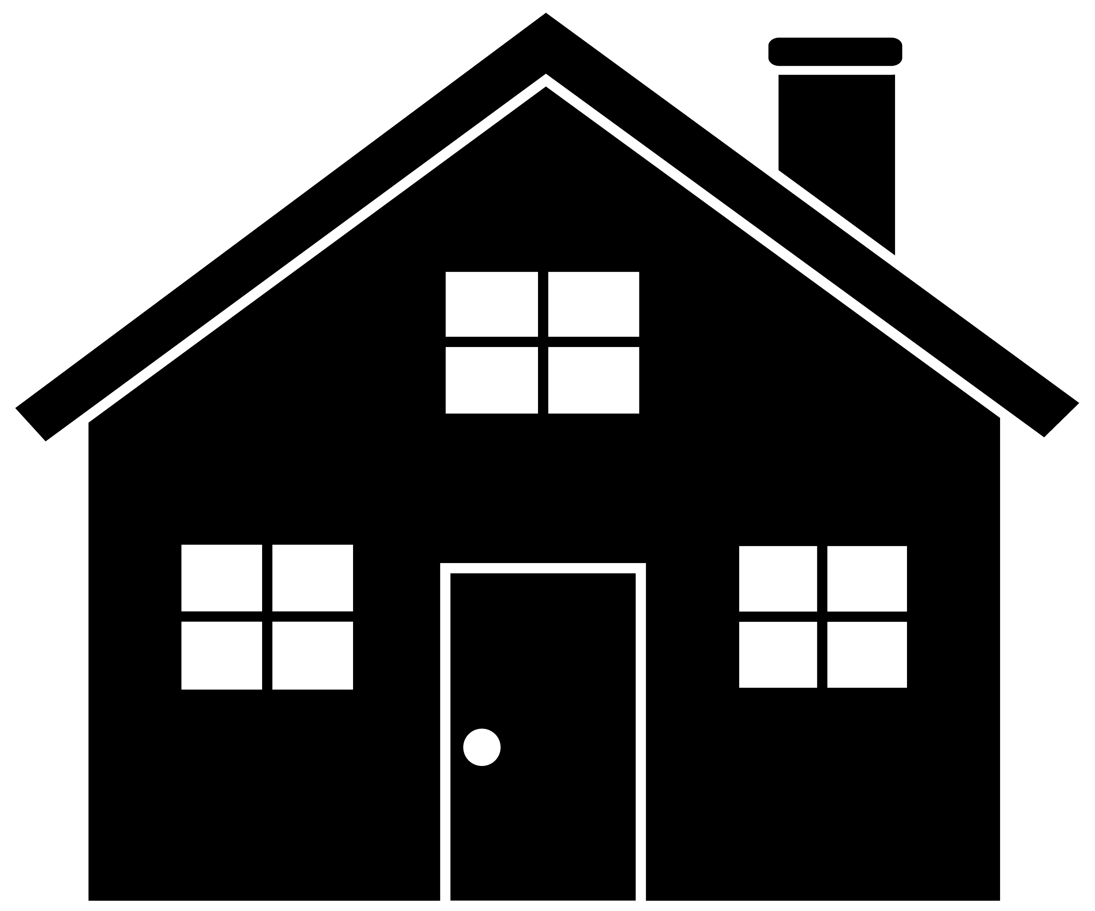 House Clip Art Black And Whit