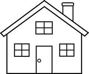 Clip Art House Black And .. - Black And White House Clipart