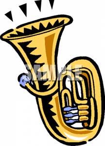 Clip Art Image: A Brass Tuba