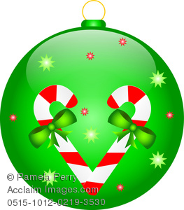 Clip Art Image of a Christmas - Christmas Ornaments Images Clip Art