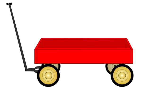 Clip Art Image Of An Old Styl - Wagon Clip Art