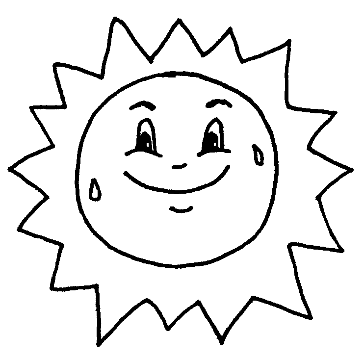 Clip Art Images Of Sun - Sun Clip Art Black And White